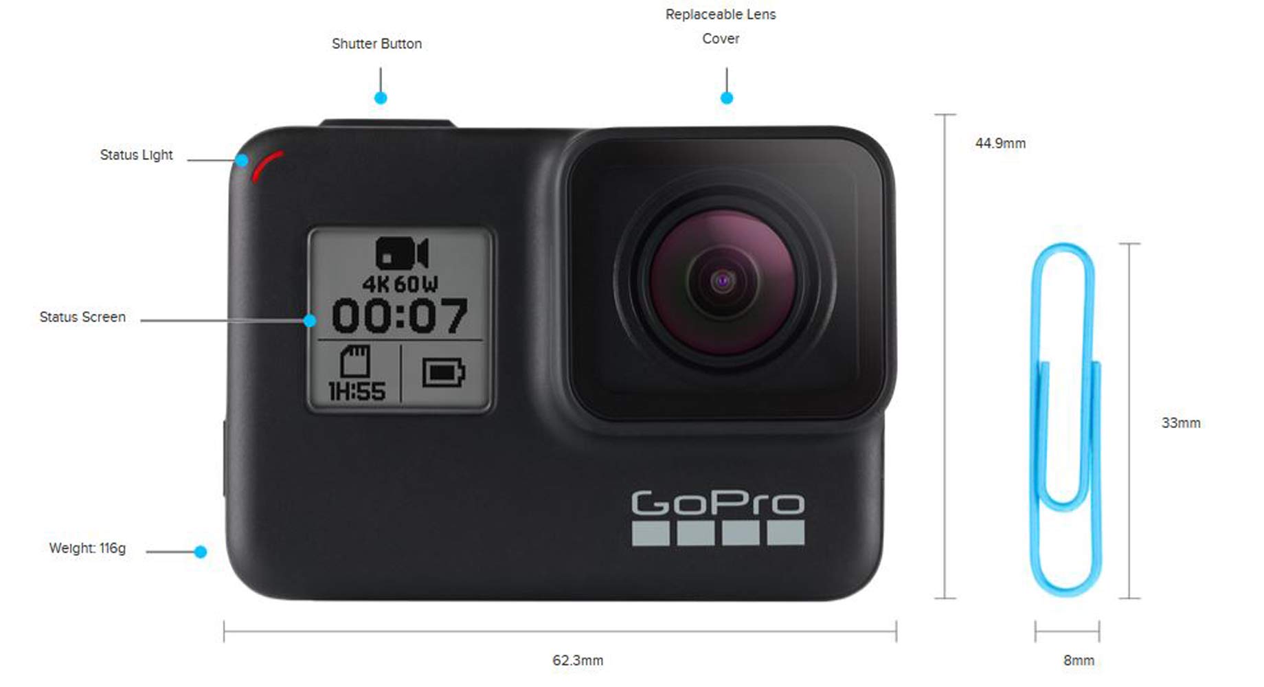 Amazon.com : GoPro Hero7 Black — Waterproof Action Camera with