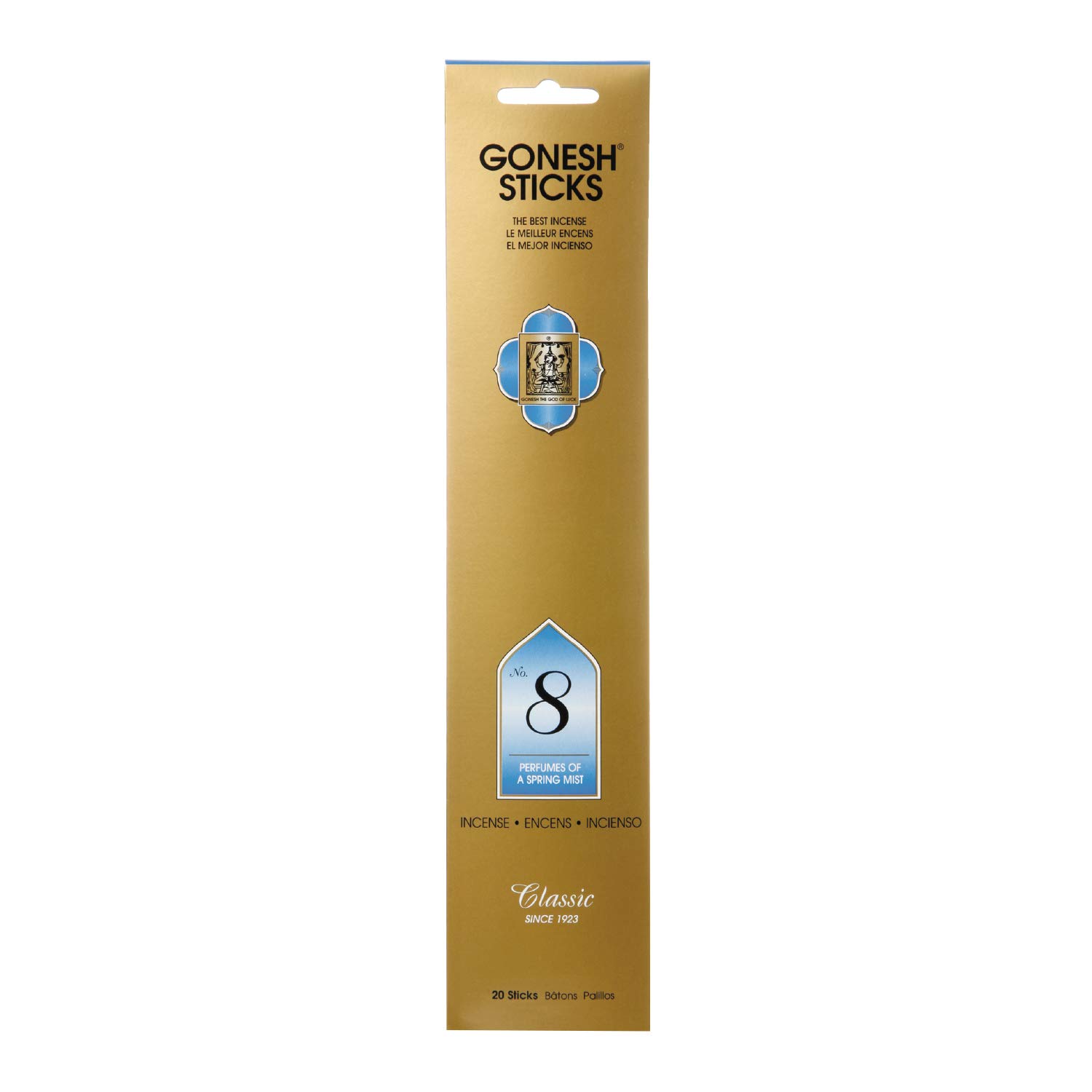 Amazon.com: Gonesh Classic #8 Incense, Gold (GOST08) : Home & Kitchen