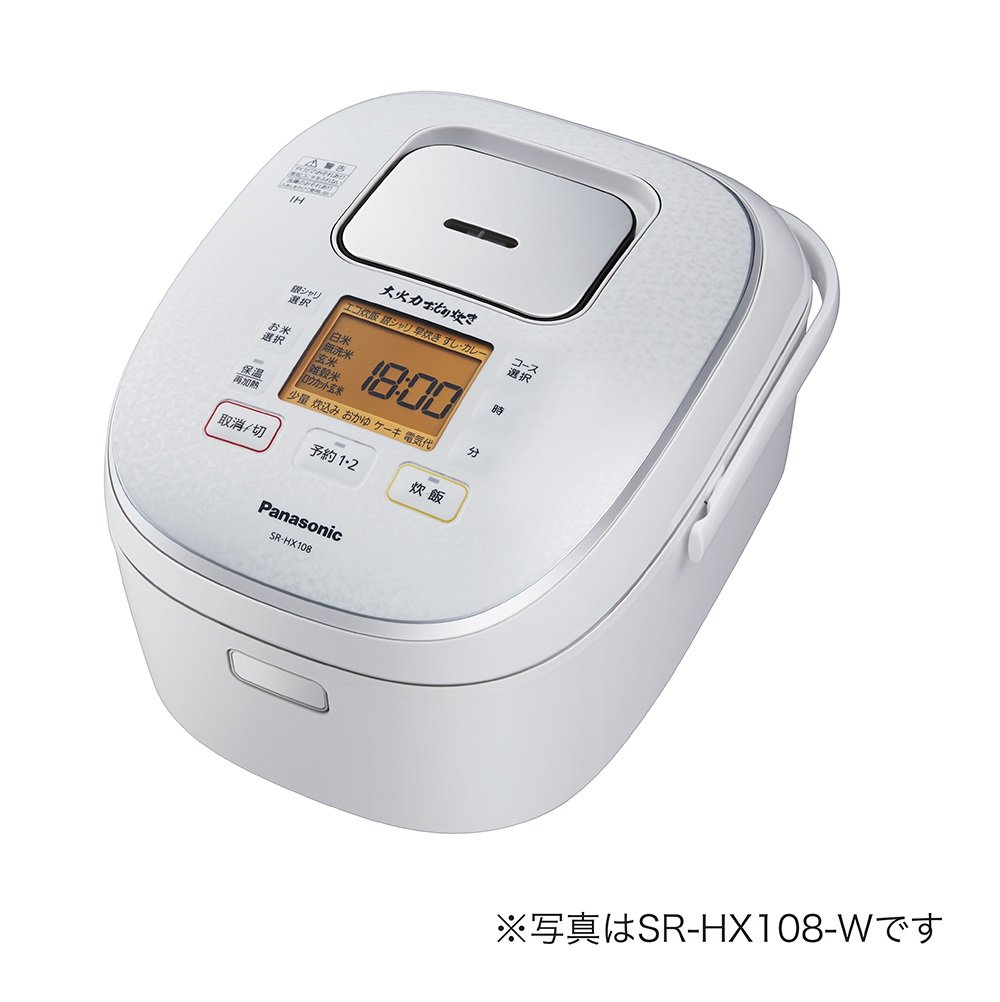 Amazon | パナソニック 炊飯器 1升 IH式 大火力おどり炊き スノー