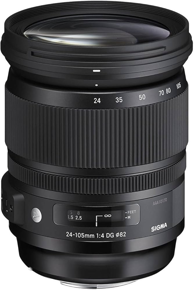 Sigma 24-105mm f/4 DG OS HSM Lens for Canon DSLR Cameras (Black