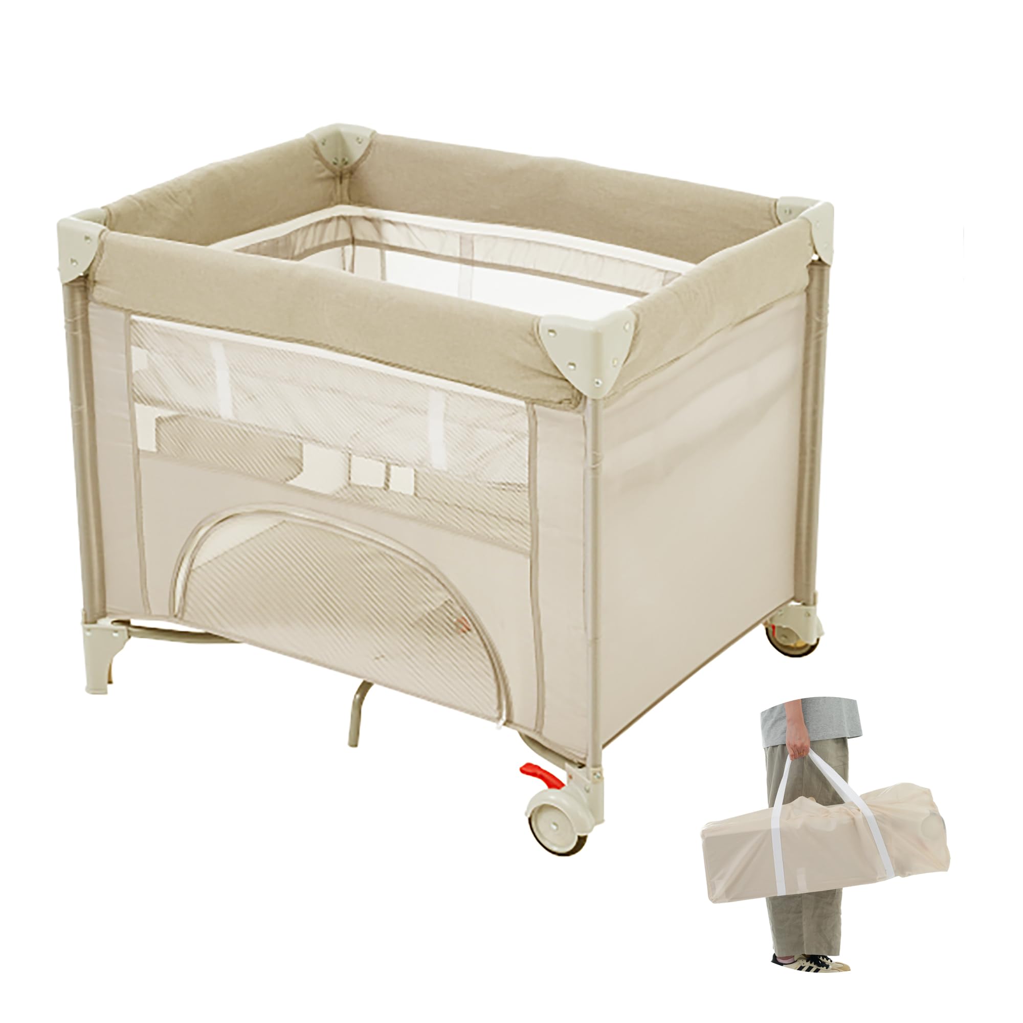 Amazon.co.jp: ベビーベッド 折りたたみ 添い寝 ベビーベッド 持ち運び