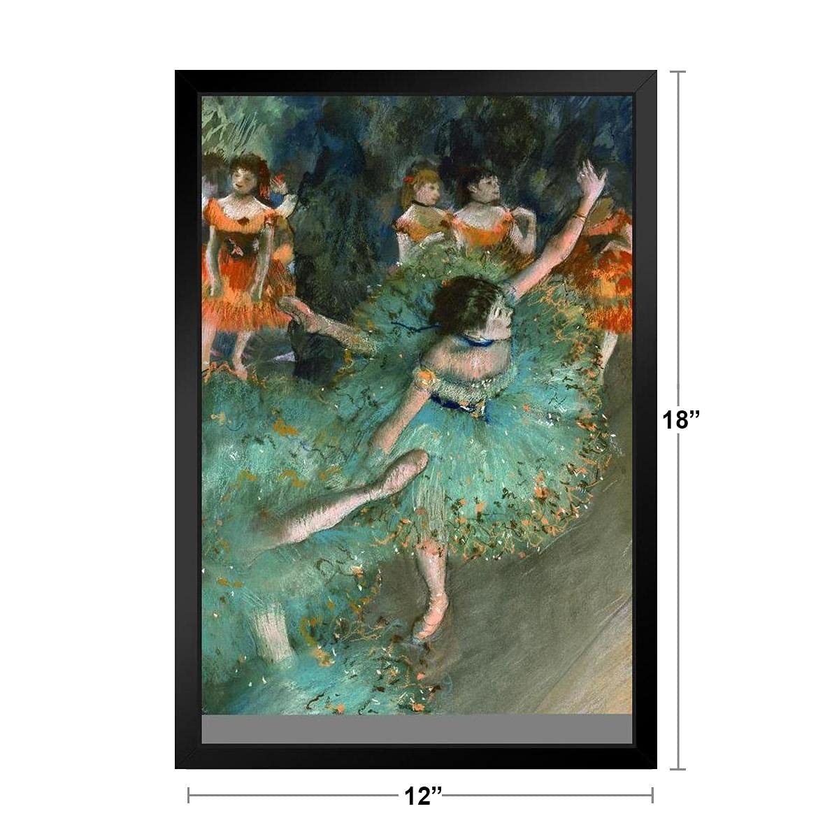 Amazon.co.jp: エドガー・ドガ グリーンダンサー ポスター 1879年