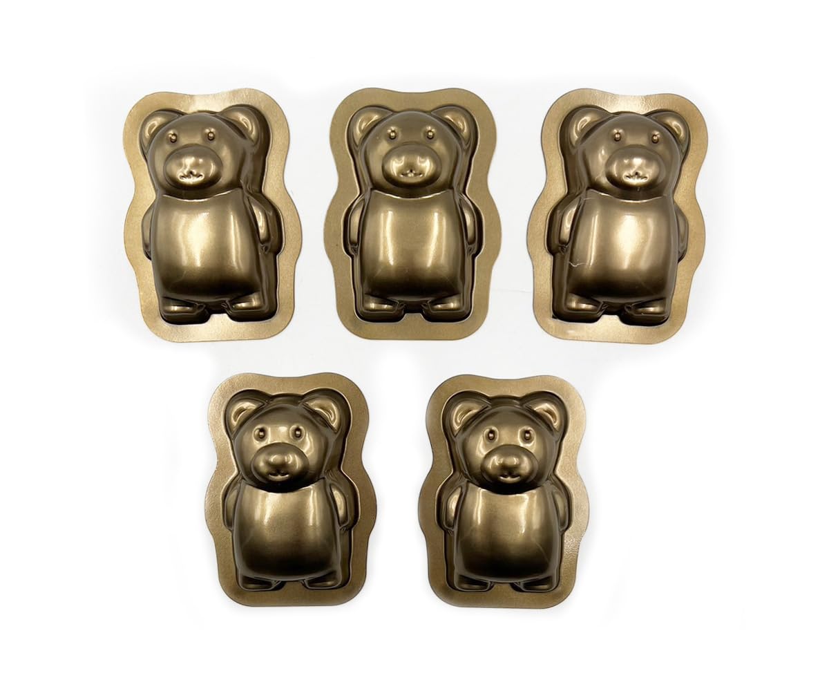 Amazon｜松永製作所 BCシリコン加工単品型熊五郎5ヶ入り｜マドレーヌ型
