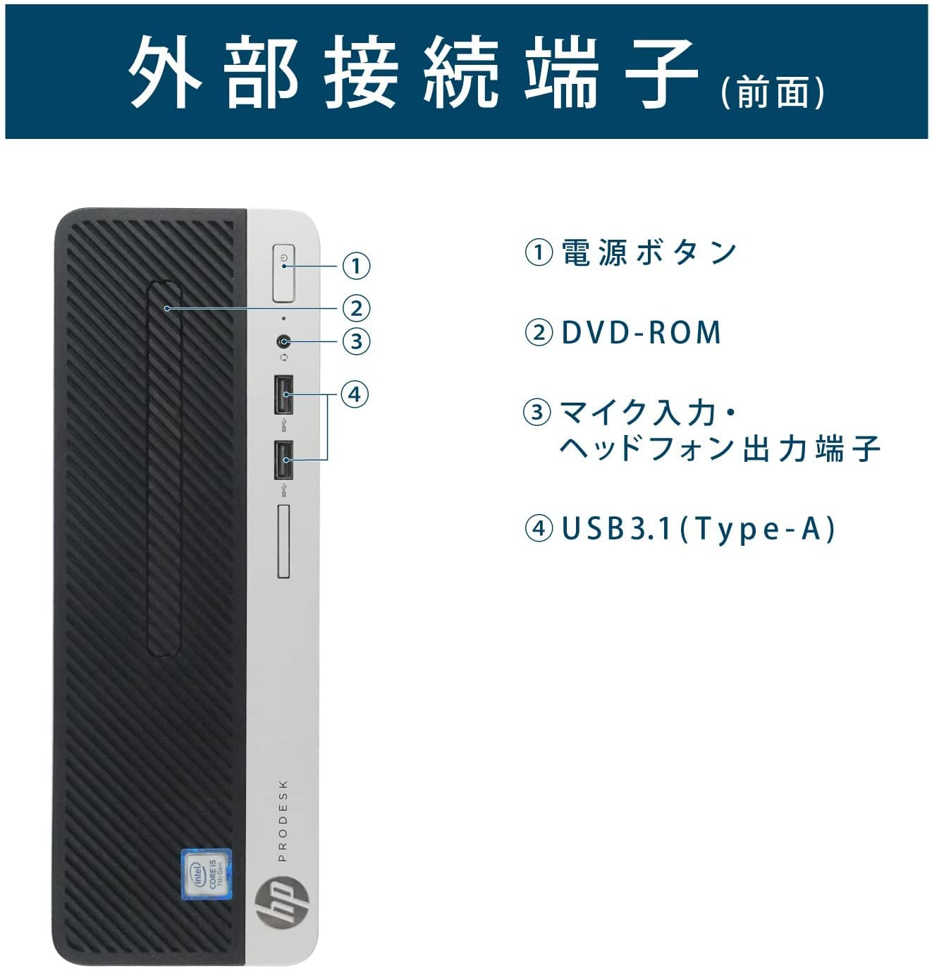 Amazon.co.jp: 【整備済み品】 H|P デスクトップPC ProDesk 400 G4 SFF