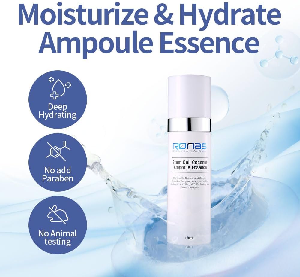 Ronas Stem Cell Coconut Ampoule Essence 5.07oz. Advanced Anti