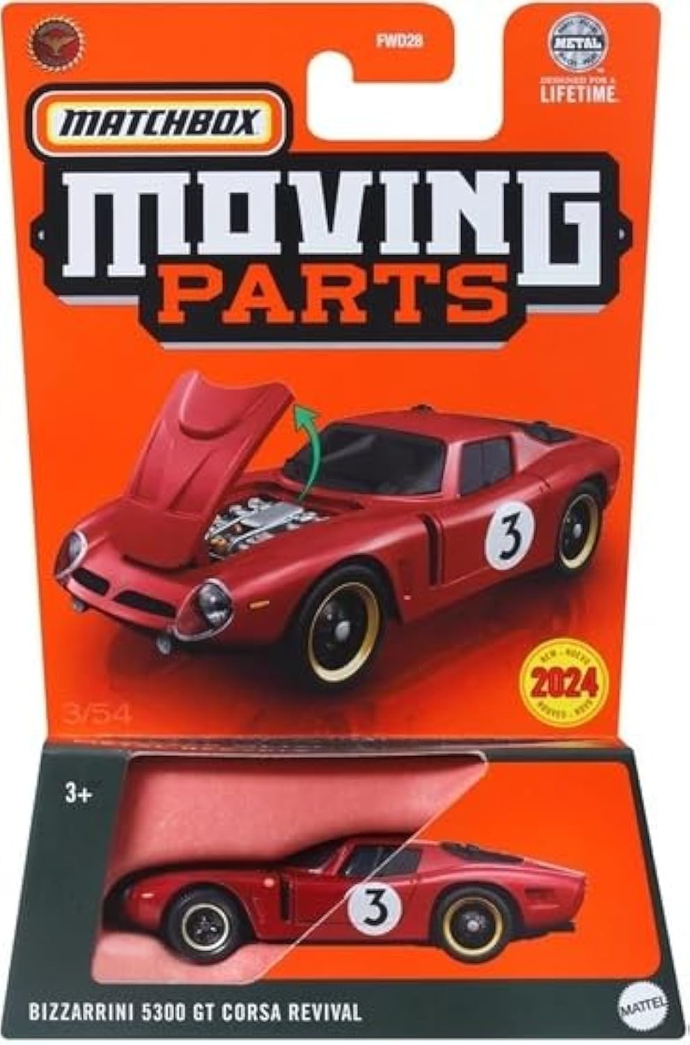 Amazon.com: Matchbox Moving Parts Bizzarrini 5300 GT Corsa Revival
