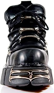 Amazon.com: New Rock Newrock 106 S1 Unisex Metallic Black Classic