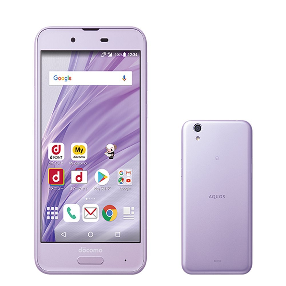 Amazon | docomo AQUOS sense SH-01K Frost Lavender | シャープ(SHARP