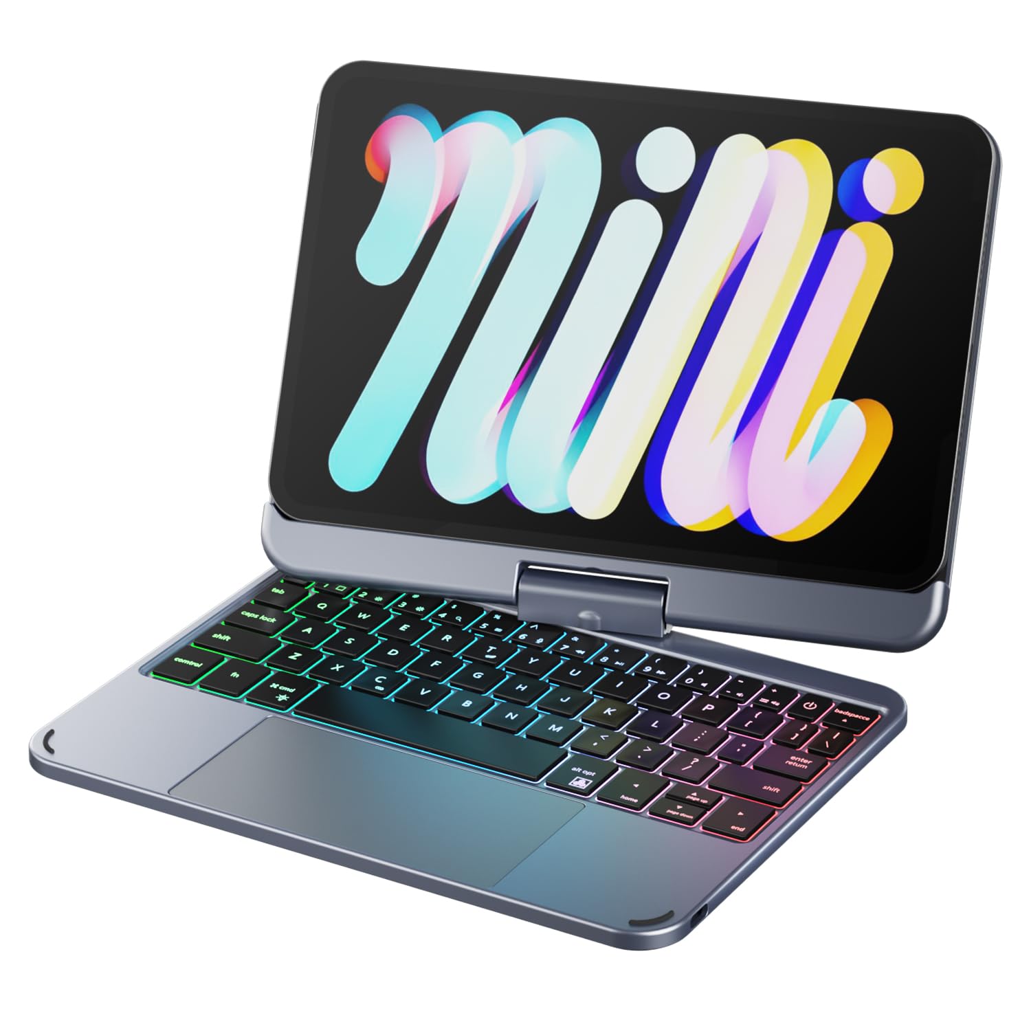 Amazon.co.jp: doqo iPad Mini 7 & Mini 6 ケース キーボード付き 第6