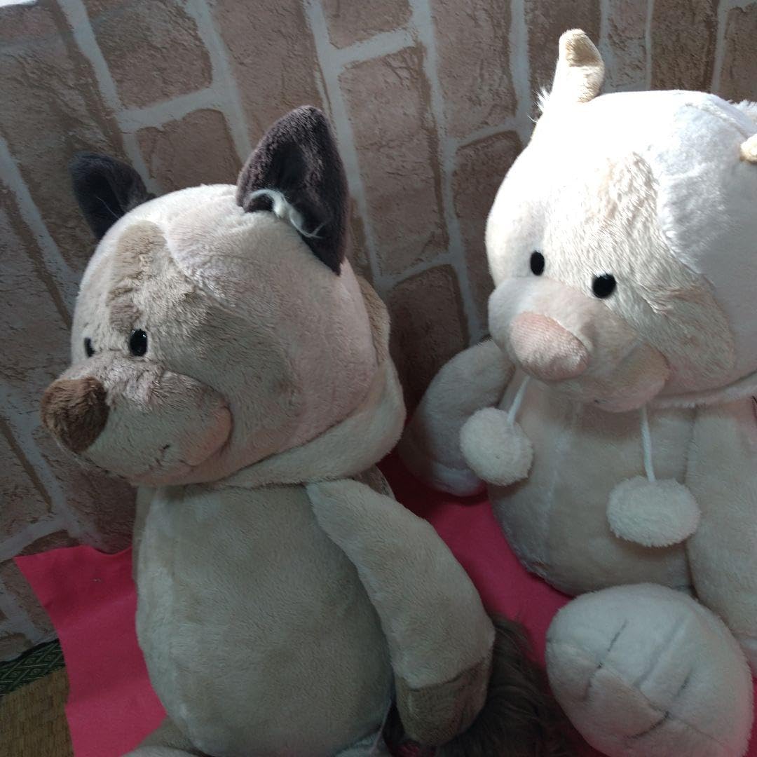 レア】nici 35cm スノーキャット グレー ぬいぐるみ レア】nici 35cm