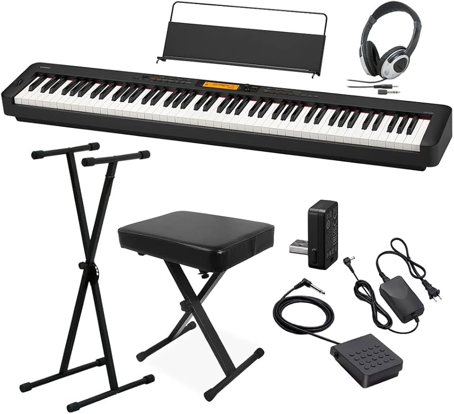 Amazon | CASIO CDP-S300 電子ピアノ 88鍵盤 ヘッドホン・Xスタンド・X