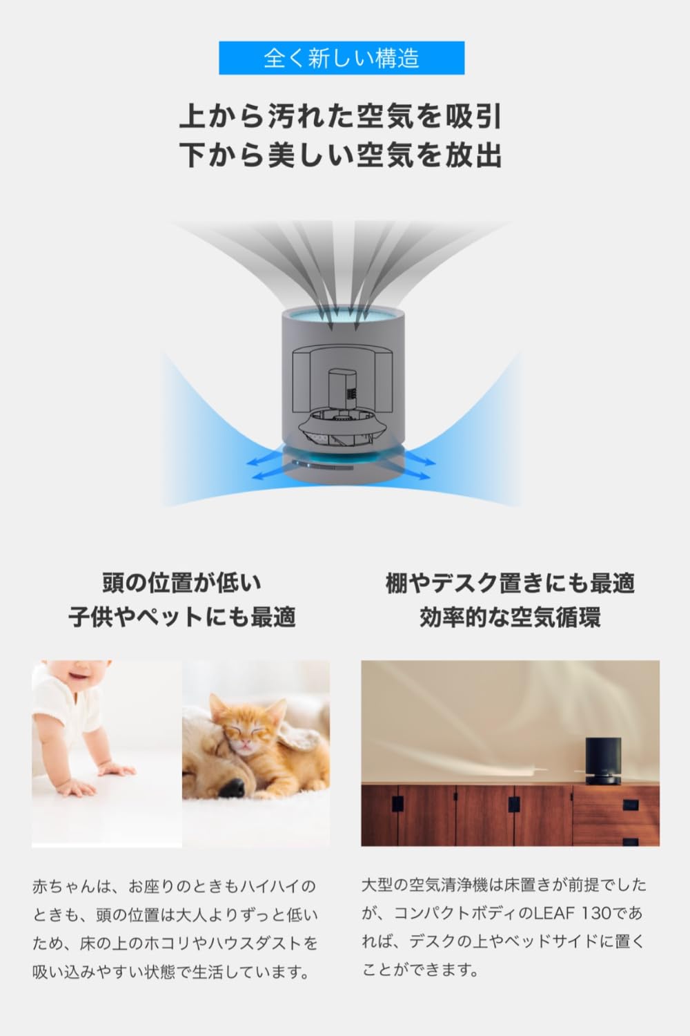 Amazon.co.jp: 【公式ストア限定】cado（カドー） LEAF 130