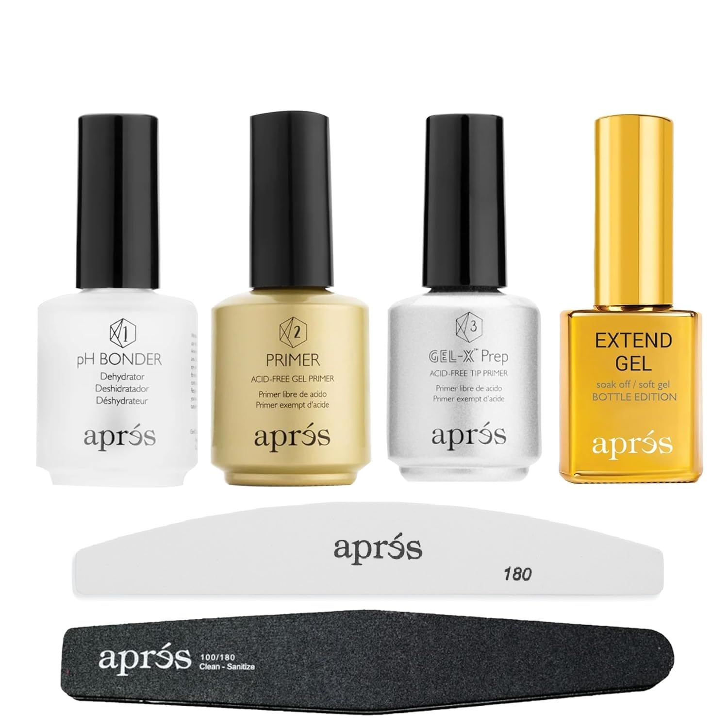 Amazon.com: APRÉS Apres Gel-X Liquid Essentials Set - Extend Gel