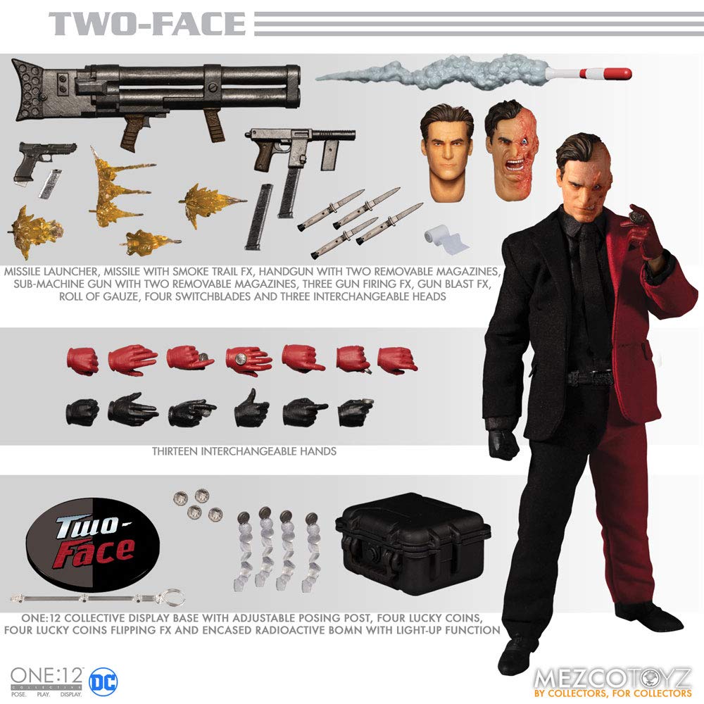 Mezco Batman Two-Face One:12 Collective Action Figure : Amazon.sg