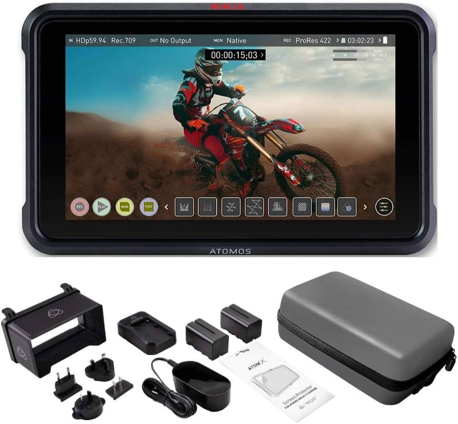 Amazon | Atomos Ninja V Ninja V 4Kp60 10bit HDR 昼光表示 1000nit