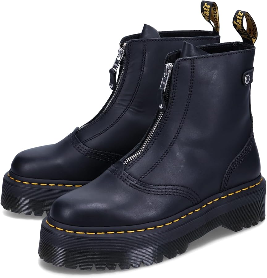Amazon | [ドクターマーチン] 厚底 ブーツ JETTA ZIP BOOTS ジップ