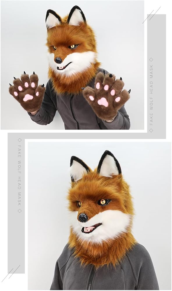 Amazon.co.jp: [UpdateClassic] リアルな オオカミの着ぐるみ マスク