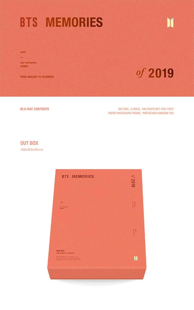 BTS - BTS MEMORIES OF 2019 BLU-RAY 6 DISC(BLU-RAY CD/about 700