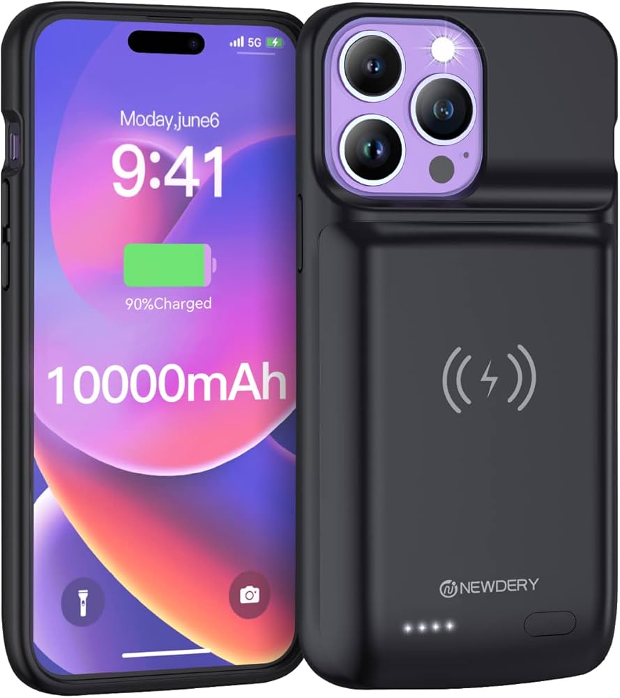 Amazon.com: NEWDERY Battery Case for iPhone 14 Pro Max,14 Plus