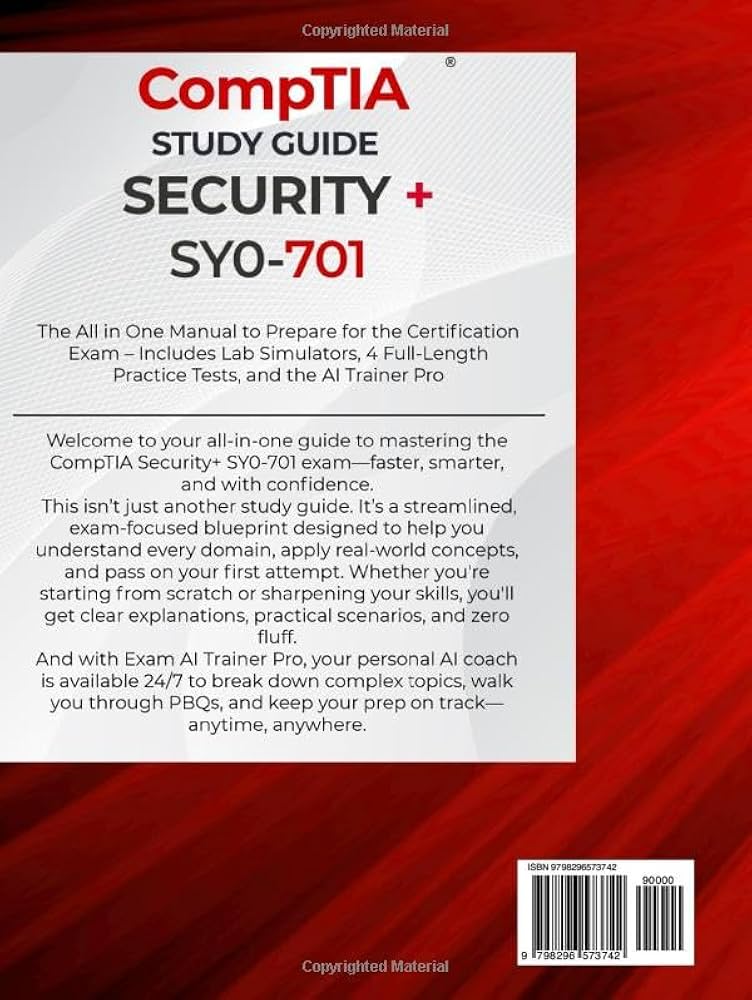 Amazon.com: CompTIA Security+ SY0-701 Study Guide: The All in One