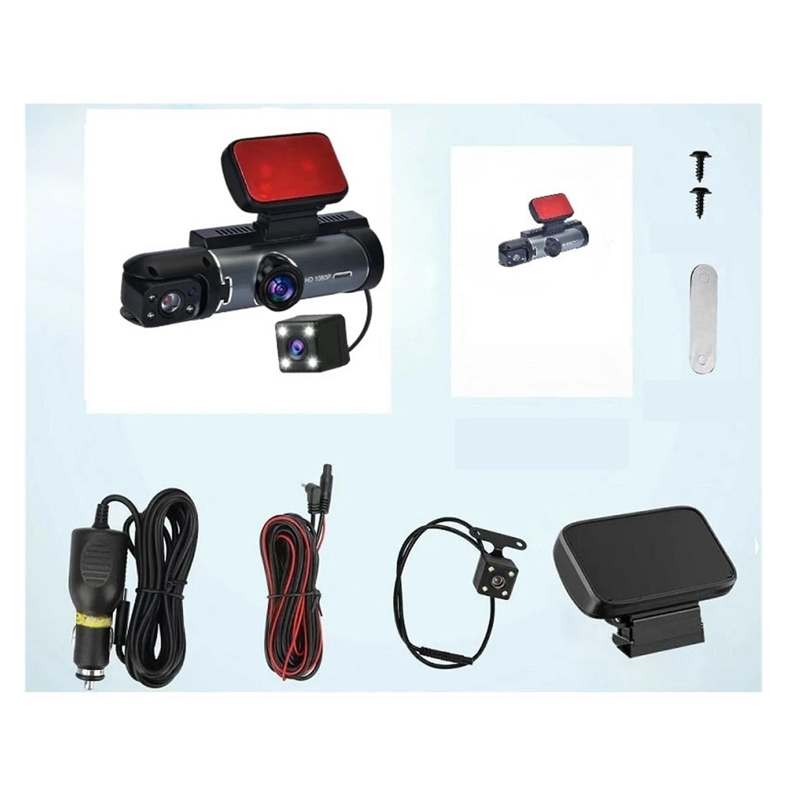 Amazon | 車のブラックボックス 3 カメラ車 DVR 3 ウェイ 1080P