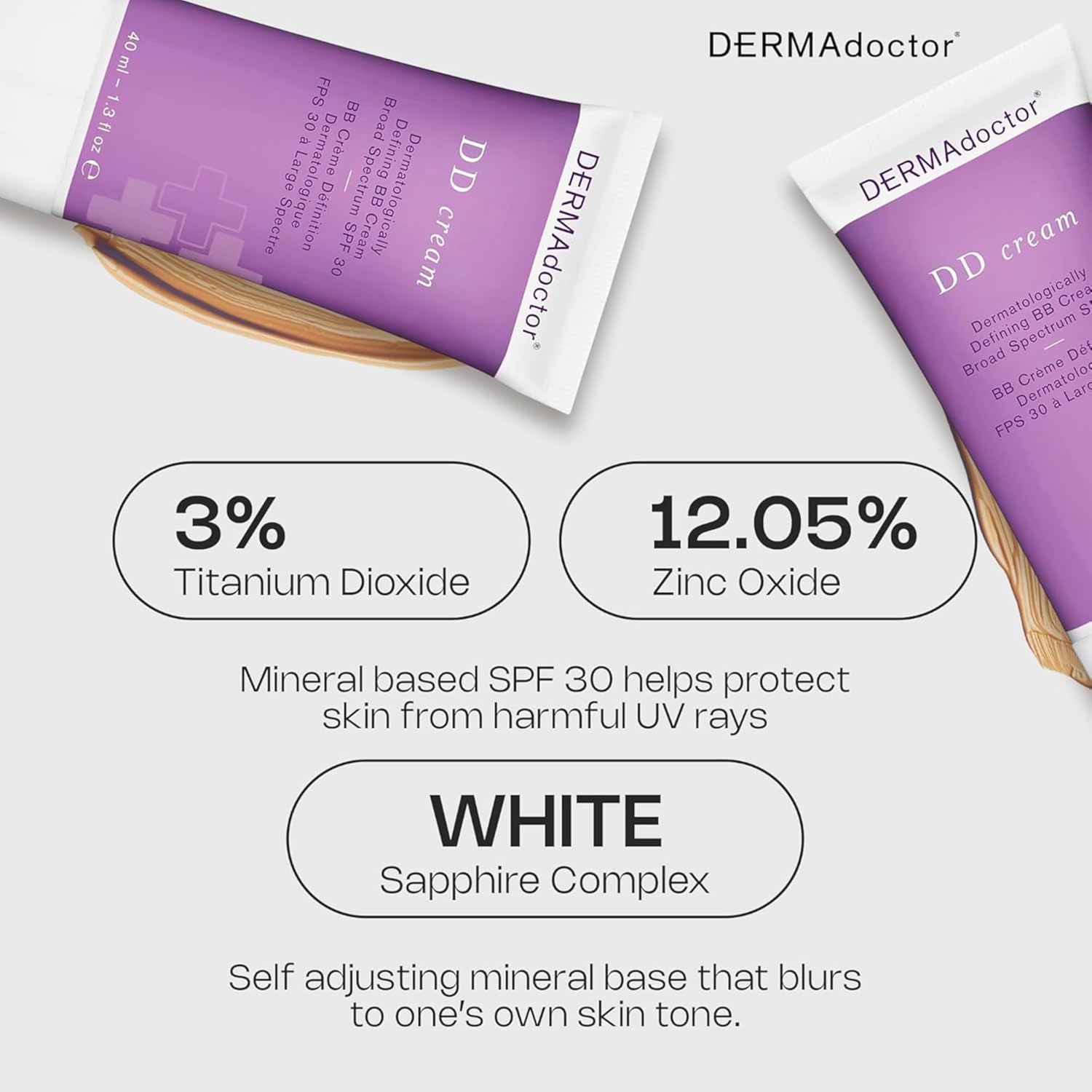 Amazon.com: DERMAdoctor Tinted Moisturizer with SPF 30, Mineral DD