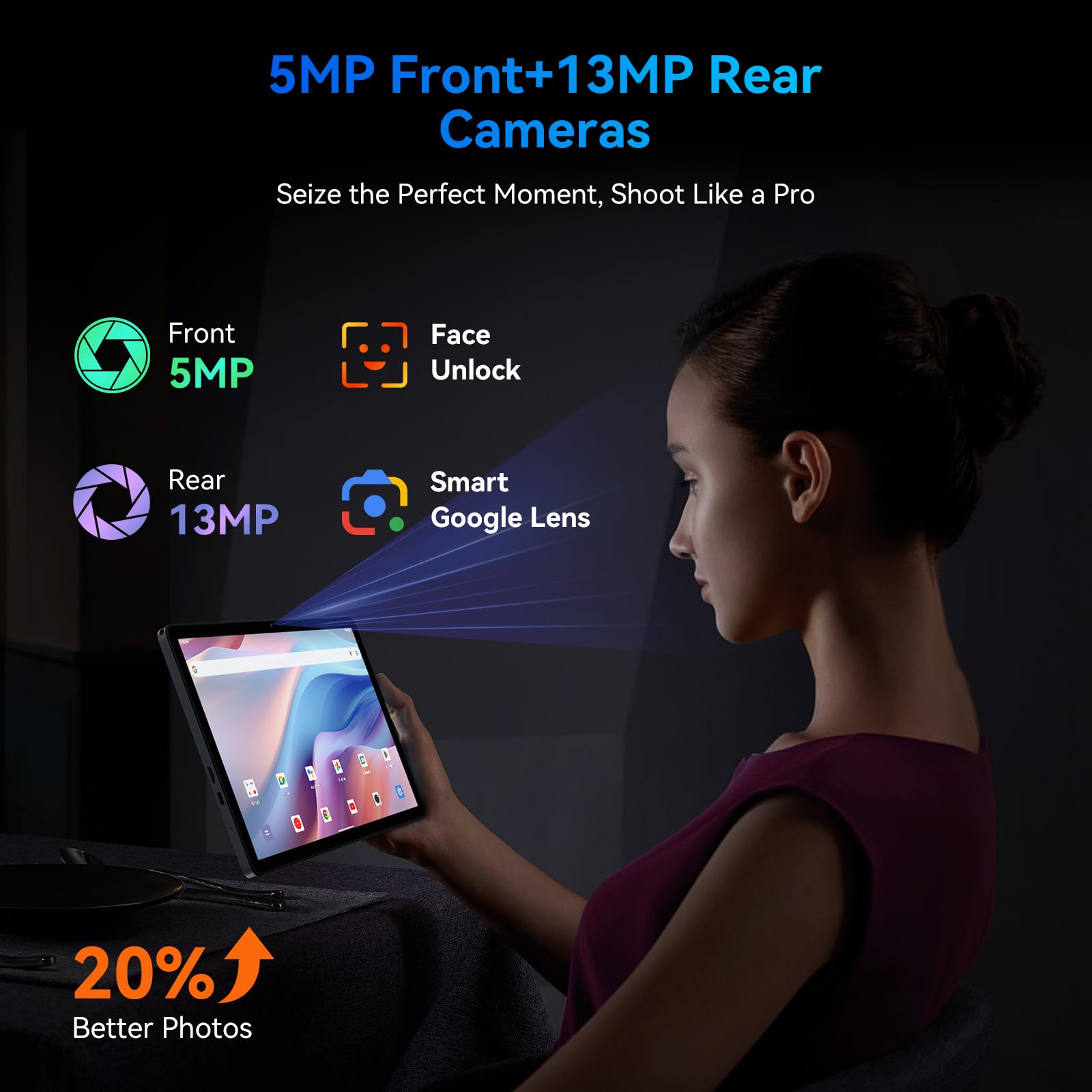 TABWEE Tablet 11 Inch Android 15 Tablets T90, 1920 * 1200 FHD