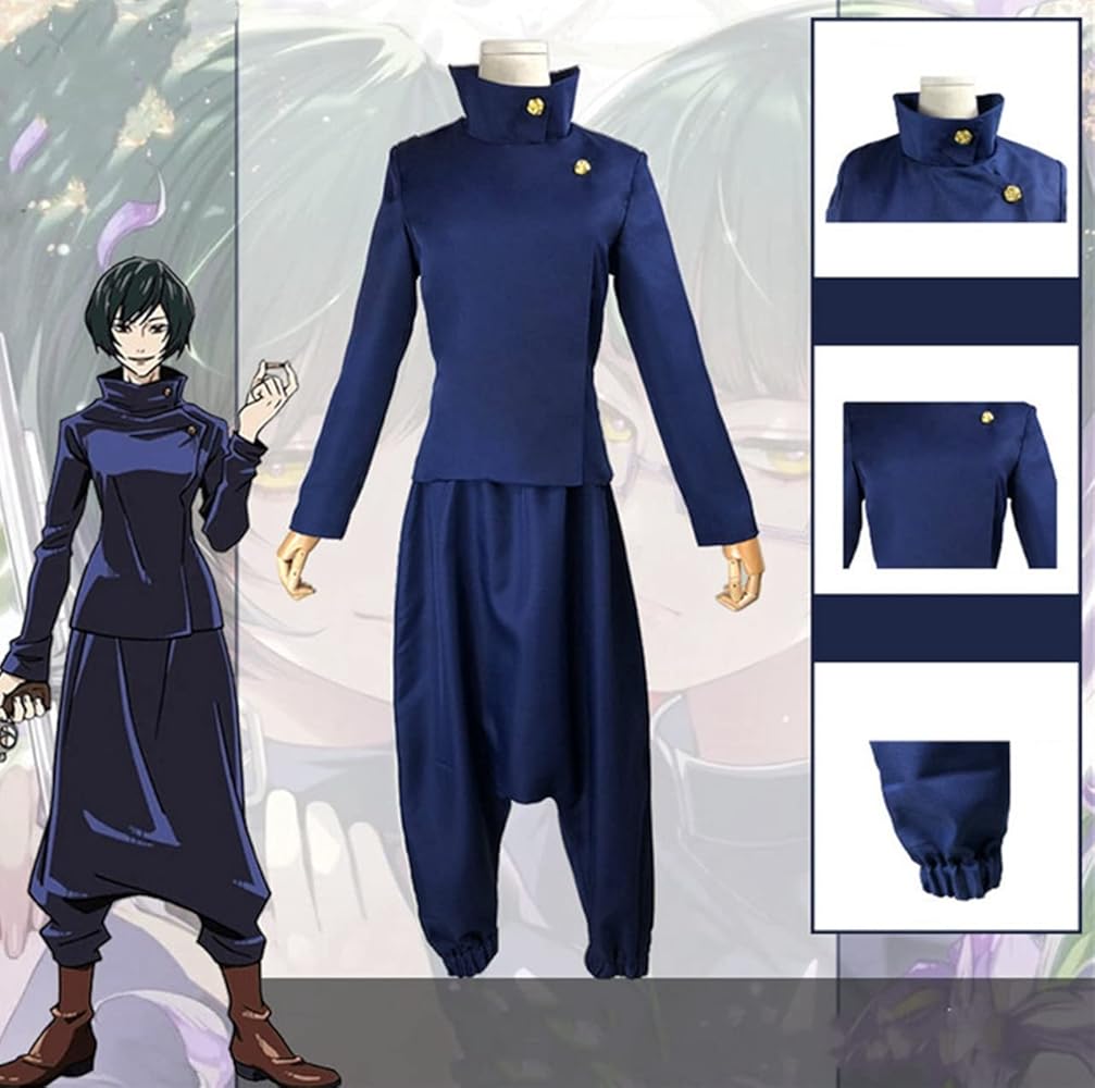 Amazon.co.jp: JIUCAI コスプレ 衣装 呪術廻戦 禪院真依 ぜんいん まい