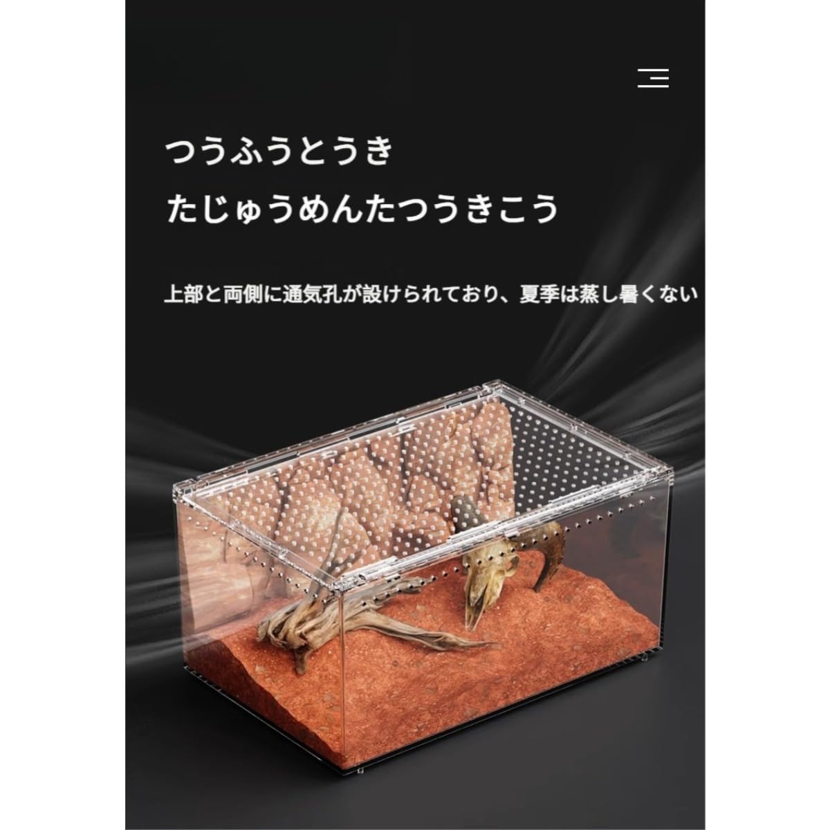 Amazon | ChoyClit レプタイルボックス 爬虫類 飼育ケース 虫かご 大