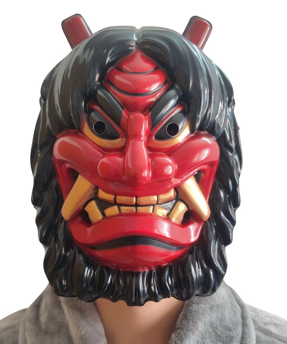 Amazon.co.jp: [Meccol] 鬼のお面 鬼面 鬼 フェイスマスク 節分