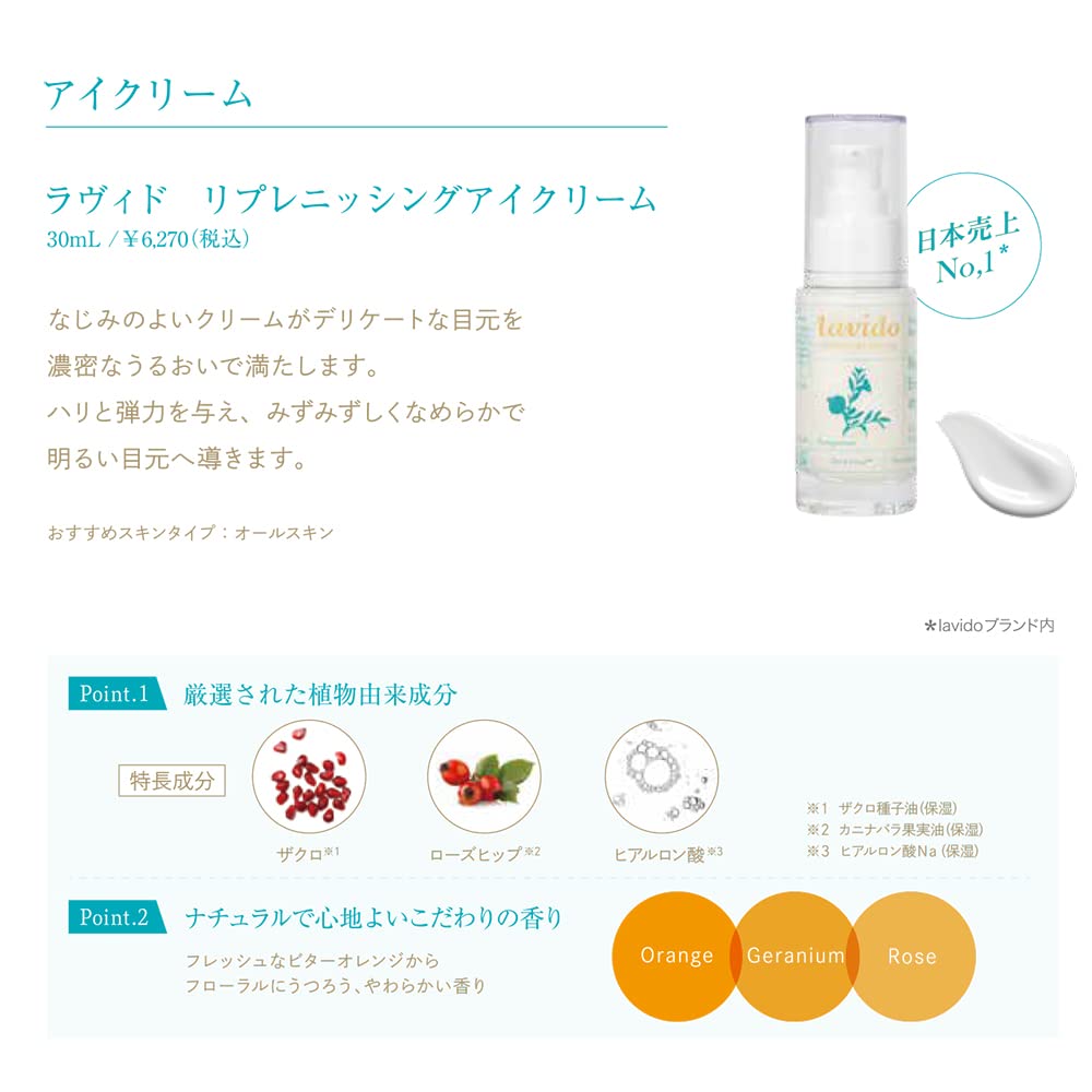 Amazon.co.jp: Lavido（ラヴィド）リプレニッシングアイクリーム 30mL