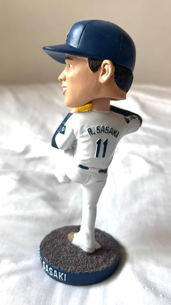 Amazon.co.jp: ロサンゼルス・ドジャース 佐々木朗希 バブルヘッド人形