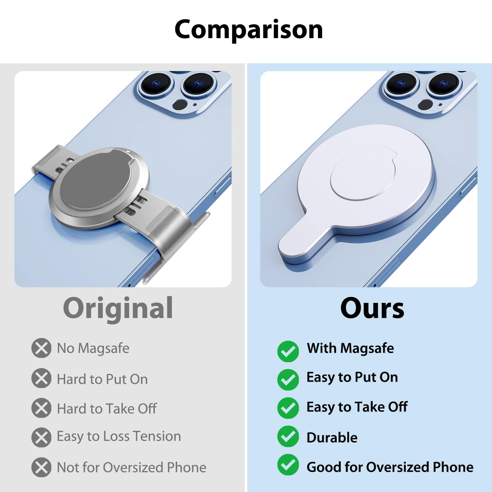 Aerbeis DJI Manyetik Telefon Tutucu Kelepçe - DJI Osmo Cep 6 5 4