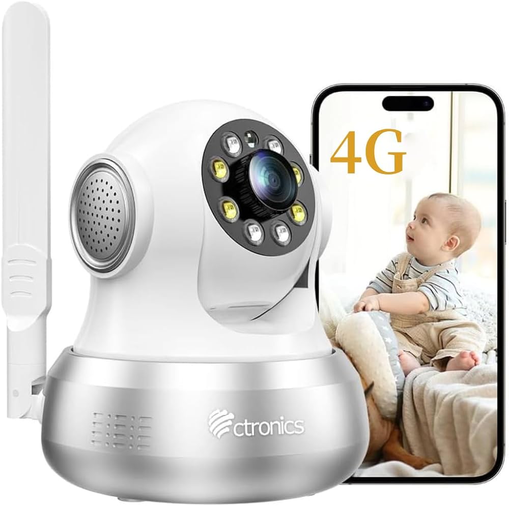 Amazon.co.jp: 【 WiFi不要 4G LTE 】 Ctronics 防犯カメラ 自動追跡