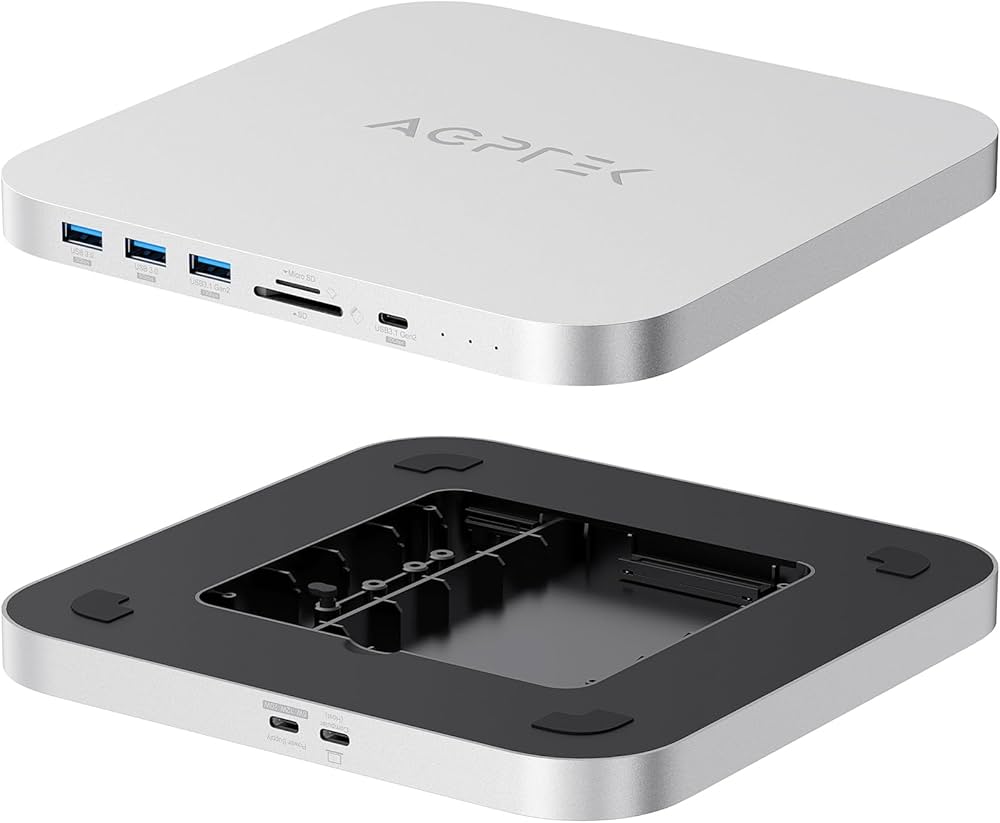 AGPTEK Typ-C-Hub mit M.2 NVMe, Festplattengehäuse, USB-C