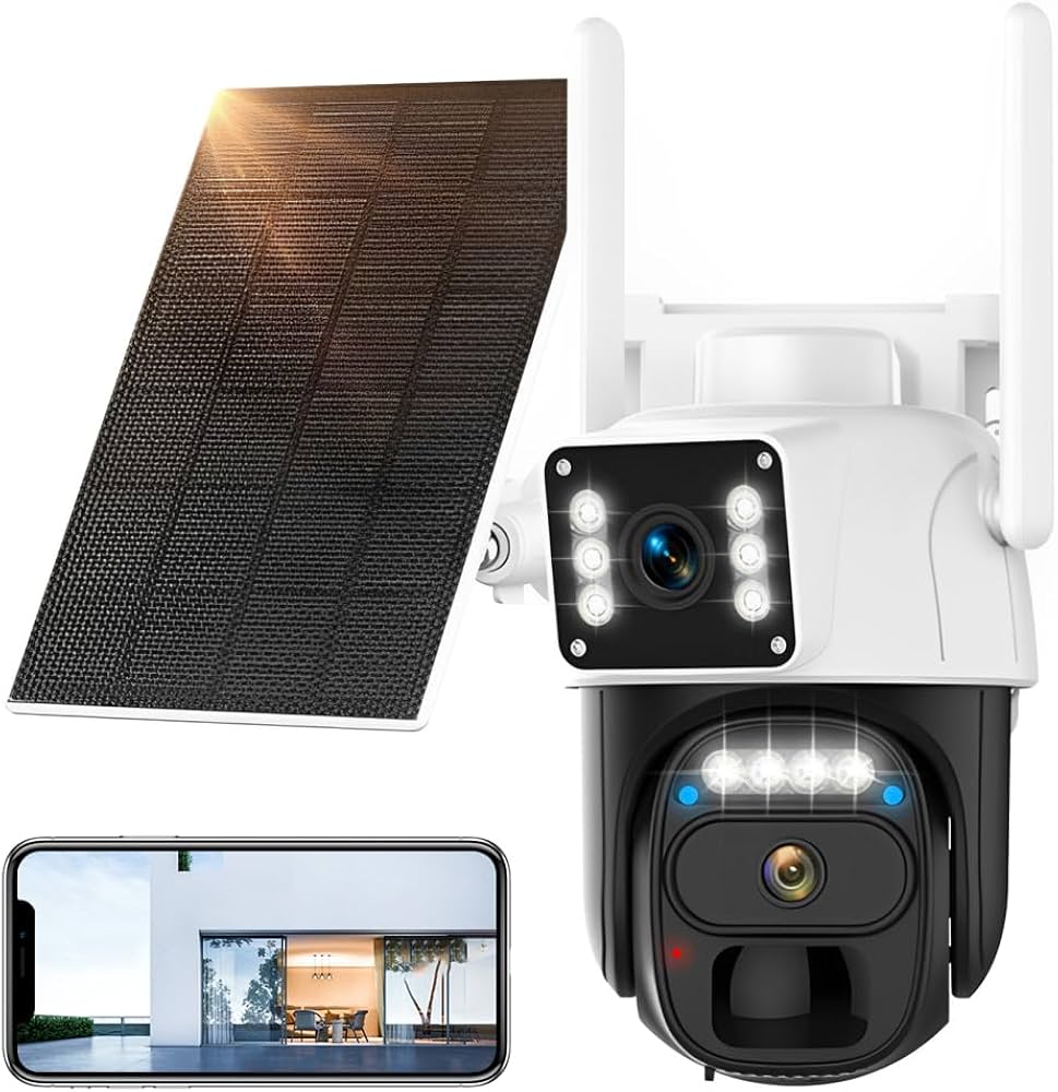 Amazon.co.jp: 防犯カメラ ソーラー 屋外 カメラ 3MP解像度 光学5倍