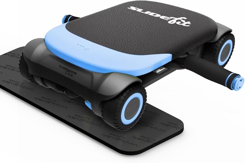 Amazon.co.jp: ワンダーコア Slide Fit - 腹筋ローラー 4輪 転倒防止