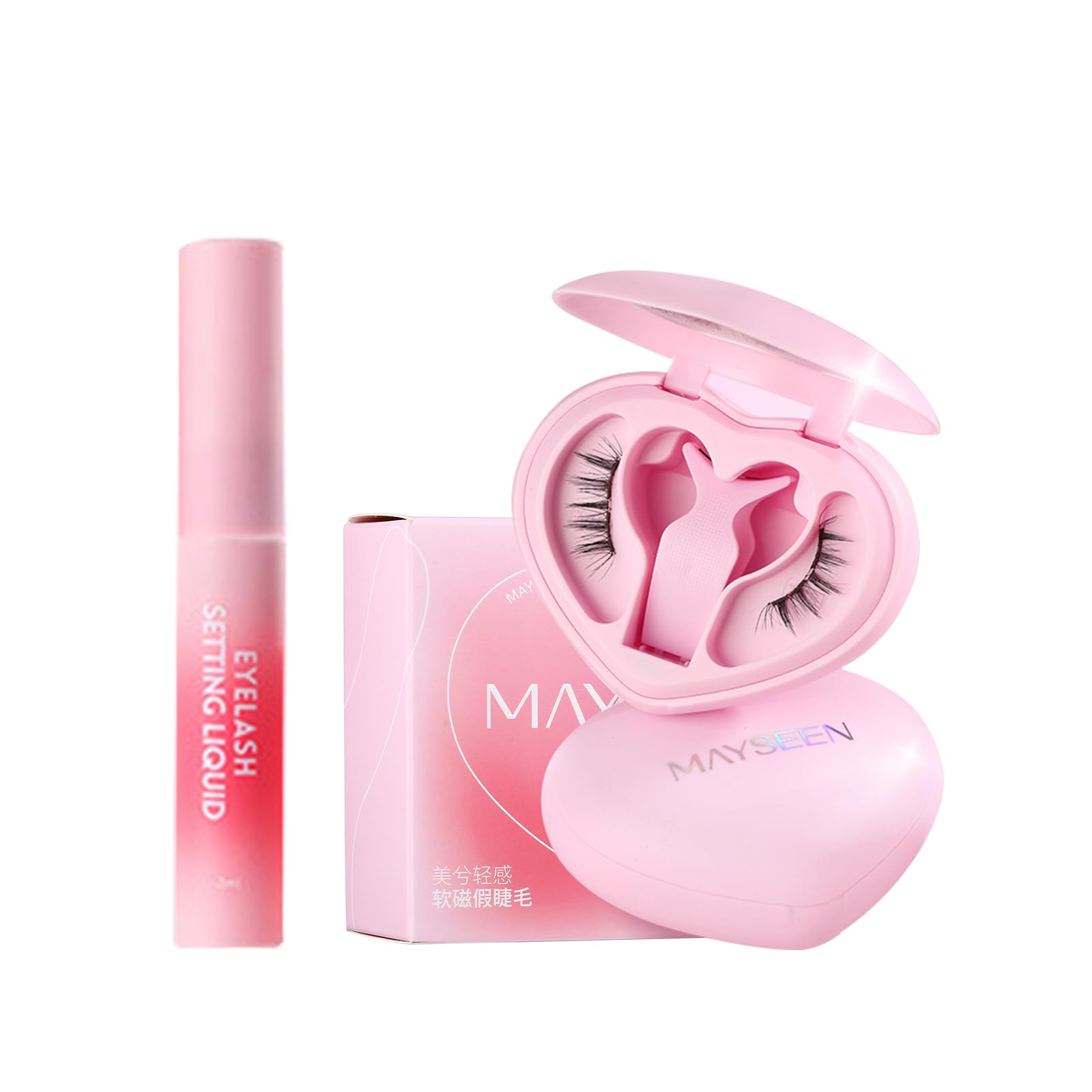 Amazon | MAYSEENマグネット式つけまつ毛 2025新クリップ一体型ハート
