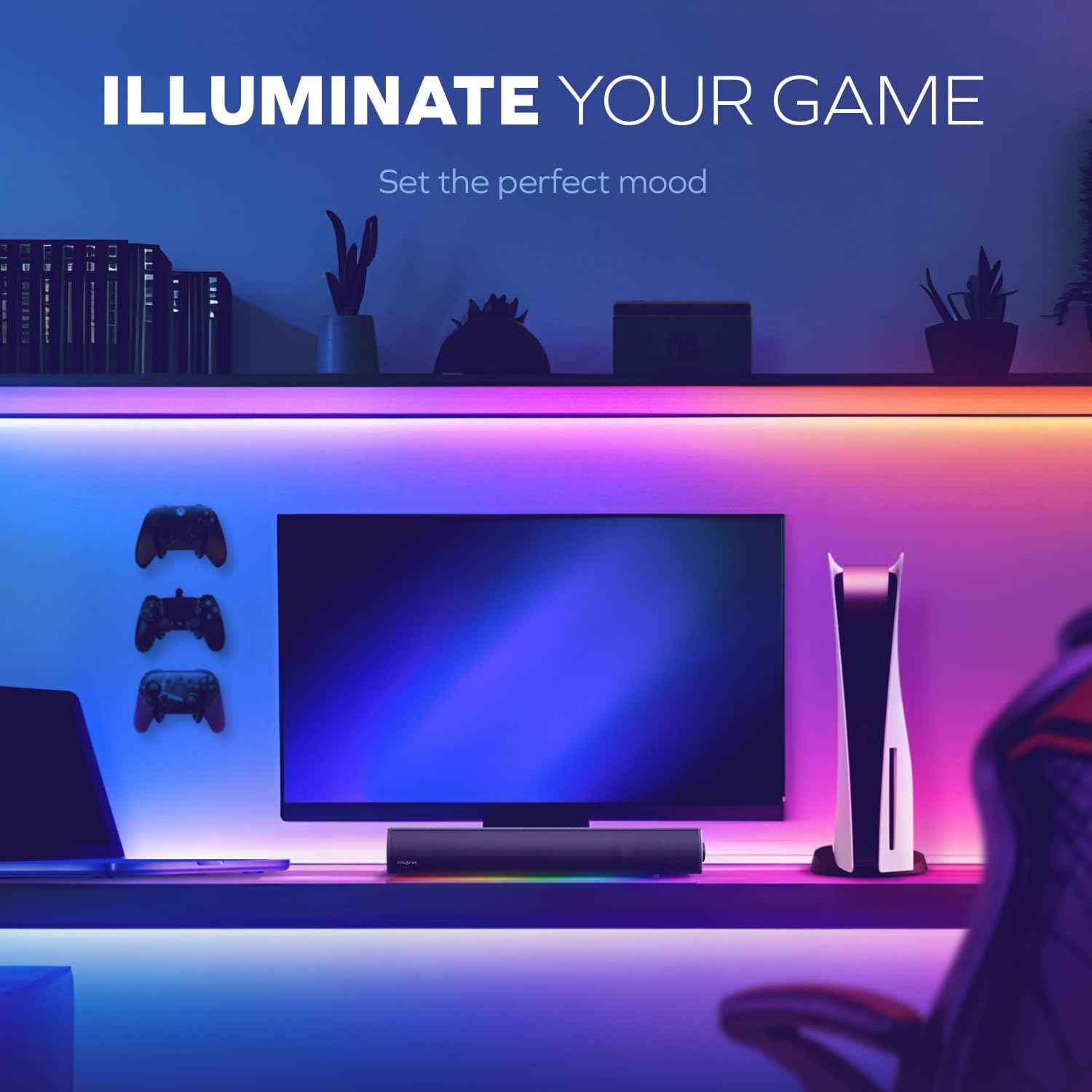 Amazon.com: Sound Blaster GS5 RGB Gaming Soundbar with SuperWide