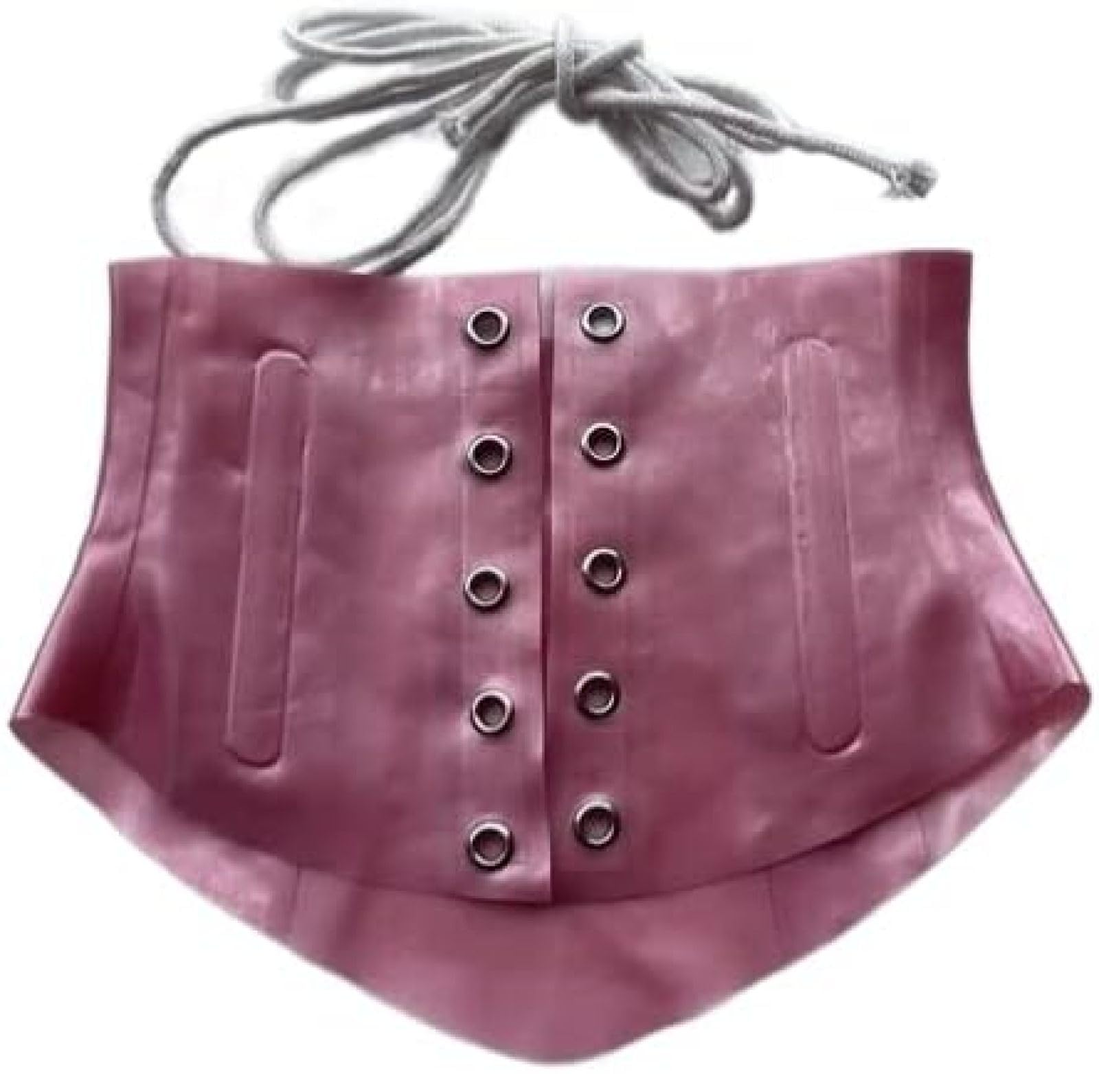 Amazon.co.jp: ユニセックス黒厚いラテックス襟ラバーネックコルセット