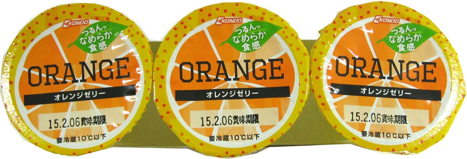 Amazon.co.jp: ［冷蔵］近藤乳業 オレンジゼリー 3P : 食品・飲料・お酒