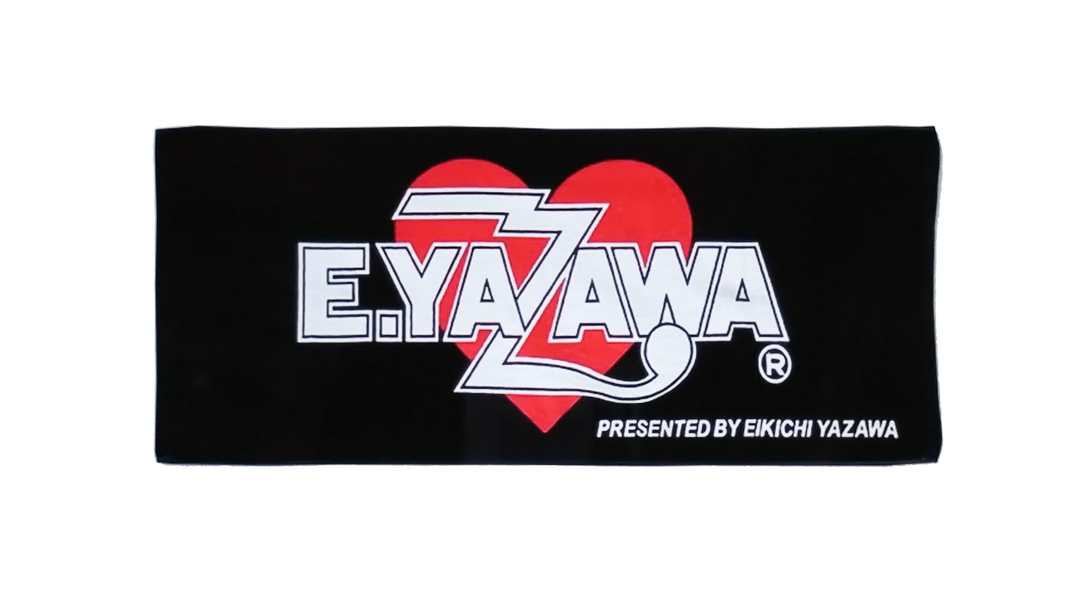 Amazon.co.jp: 矢沢永吉 FT フェイスタオル 62 (ロゴハート)ブラック