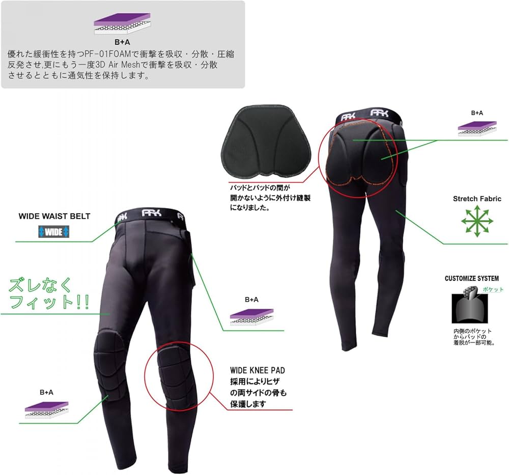 Amazon | A.R.K エーアールケー ARK LSG HIP PROTECTOR メンズ 尻 ケツ
