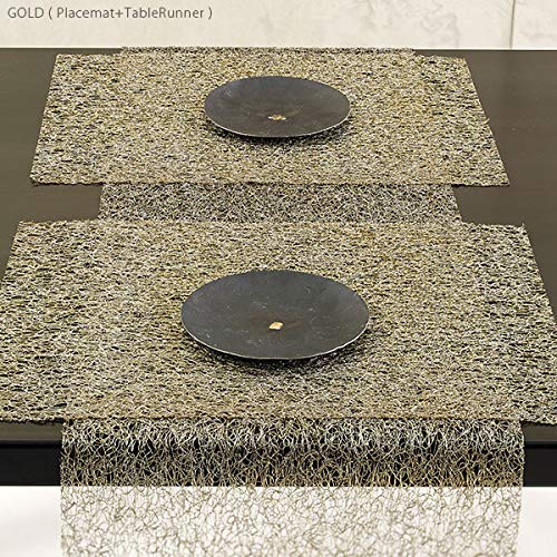 Amazon｜chilewich チルウィッチ テーブルランナー METALLIC LACE