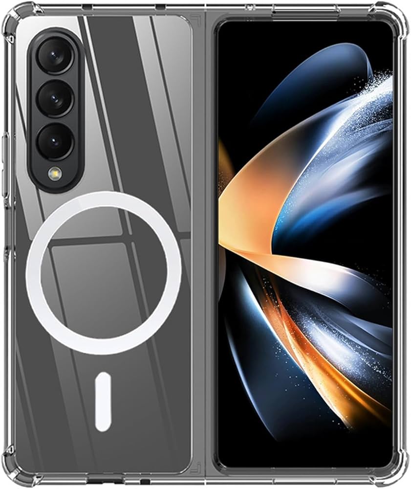 Amazon.com: ioiFour for Samsung Galaxy Z Fold 4 Magnetic Clear