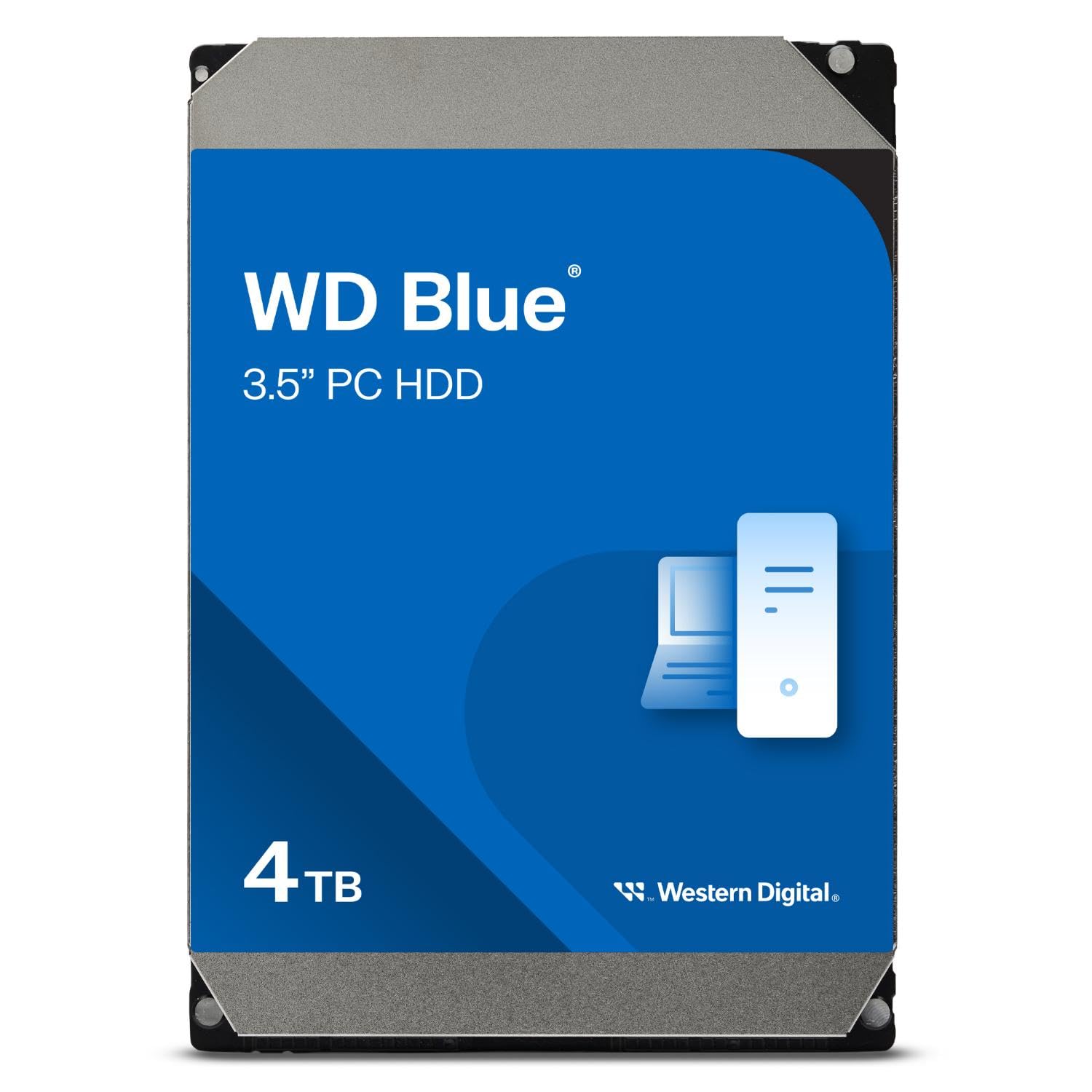 Western Digital 4TB WD Blue PC Hard Drive HDD - 5400 RPM, SATA 6