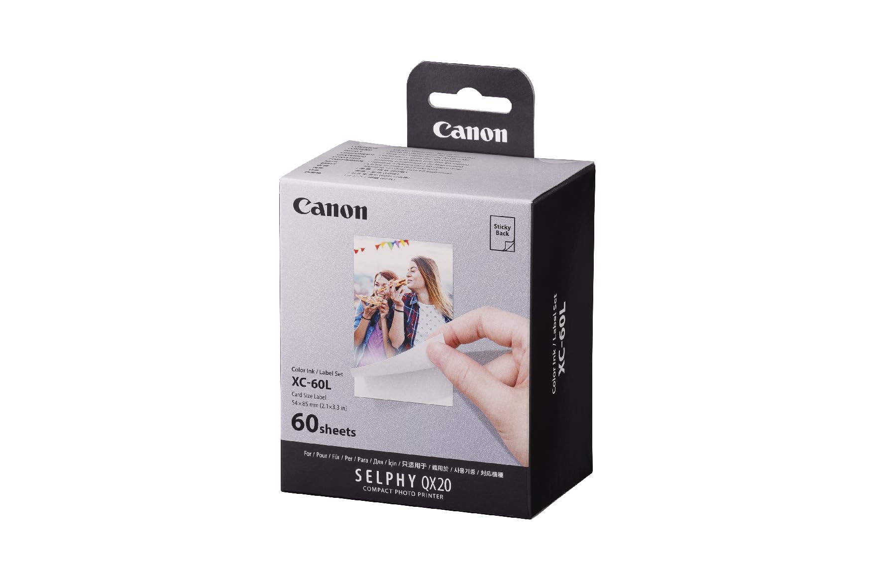 Amazon | Canon XC-60L カラーインク/ペーパーセット SELPHY QX20