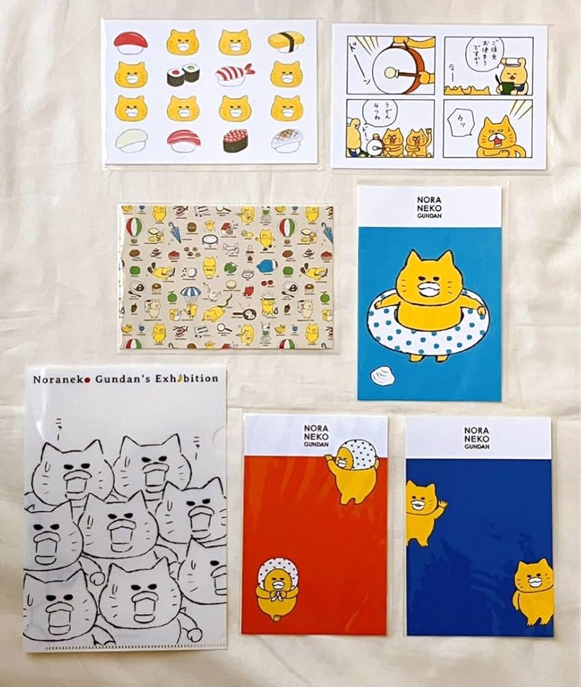 Amazon.co.jp: ノラネコぐんだん展 ポストカード 6枚＋クリアファイル