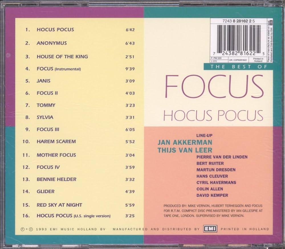 Focus, Jan Akkerman, Thijs Van Leer - Best of Focus: Hocus Pocus