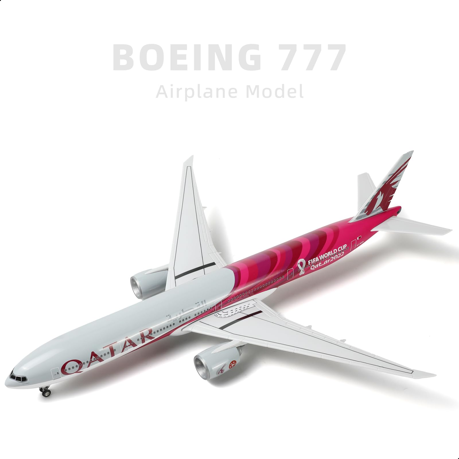 Amazon.co.jp: QIYUMOKE 1/150 ボーイング777-300ER カタール航空 18.5